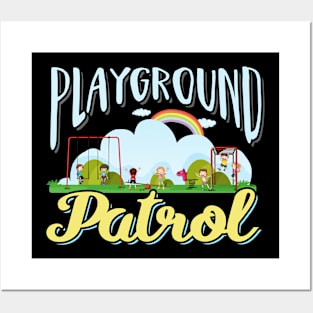 Back To School Kindergarten Teacher Gift Playground Patrol Posters and Art